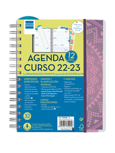 Agenda escolar 22-23 magistral 4º sv personalizable mandala