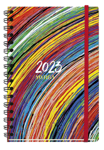 Agenda anual 2022 texture dia vintage myrga