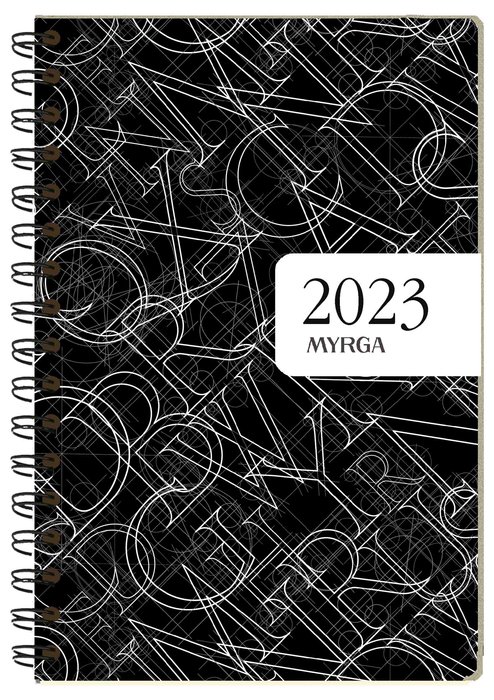 Agenda anual 2023 sv dueÑas colors translucido - letras