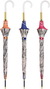 Paraguas largo sra animal print con borde de color 3 mod sur