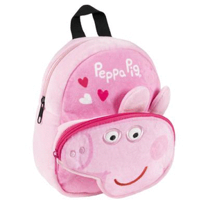 Mochila guarderia personaje peluche peppa pig