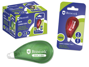 Cinta correctora bismark mini 6mx5mm surtidos blister