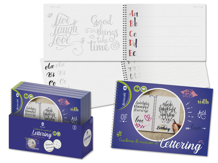 Cuaderno espiral a4 lettering 32h 120g 21x297