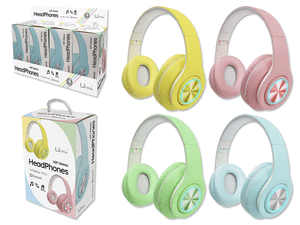 Auriculares head bluetooth umay pastel little fun