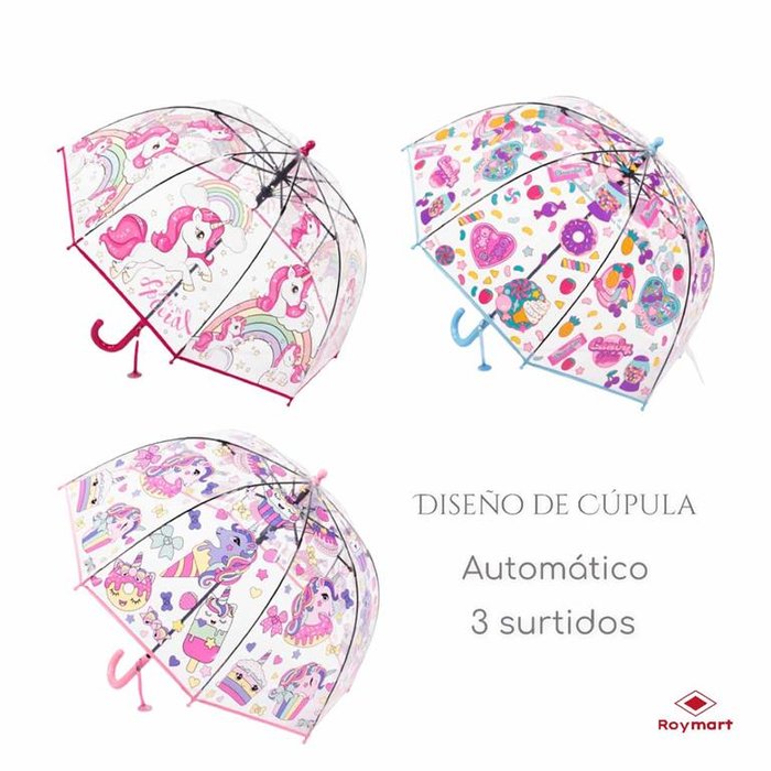 Inodoro Hula hoop Gratificante Paraguas infantil automatico transparente surtido - Hobbyzona