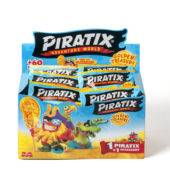 Expositor 24 piratix golden treasure - one pack - Librería Kolima