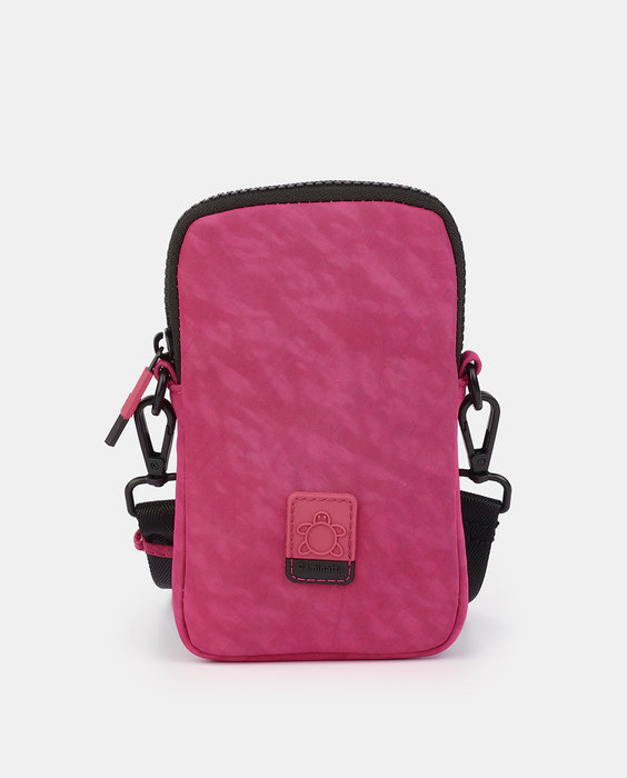 Mini bolso bandolera para movil ondas rosa