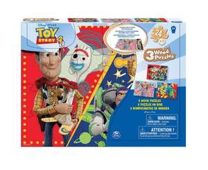 Puzle madera toy story 4 pack 3 uds