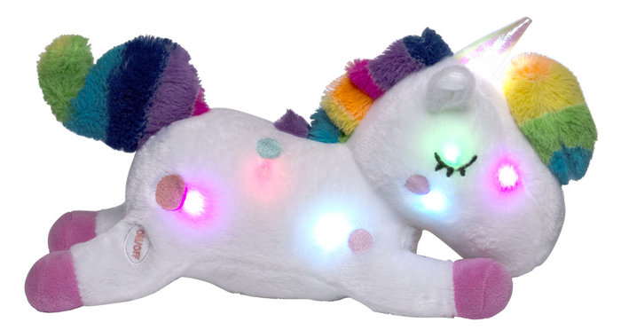 peluche unicornio con luz