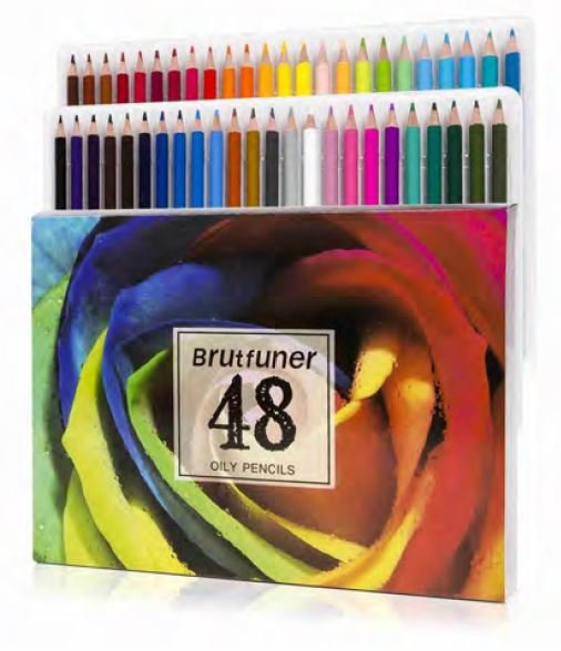 Brutfuner Colored Pencils 520 color set oil-based oily colored pencils JP  NEW