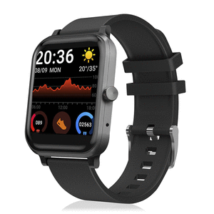 Reloj smartwatch negro 8 modos deportivos.