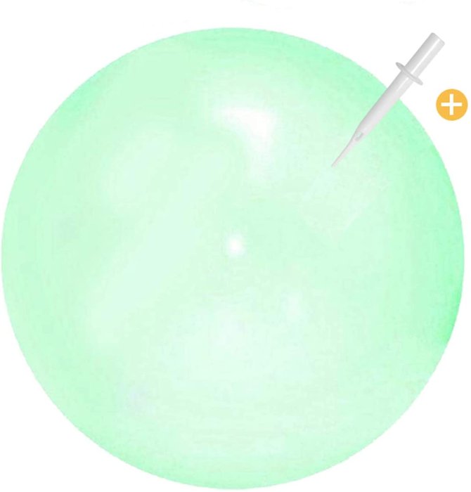 Bubble ball gigante verde hinchable con agua o aire 70 cm