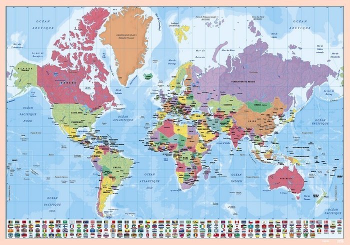 Vade escolar mapa mundo