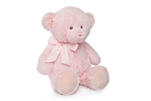 Peluche baby oso soft rosa 37 cm