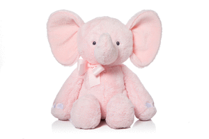 Peluche baby elefante rosa 26 cm