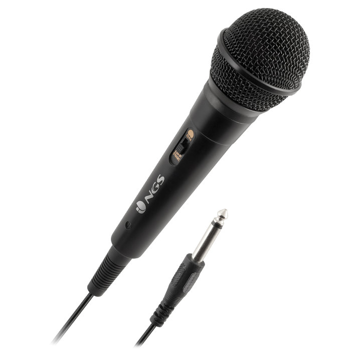 Microfono de voz- longitud de cable 3m jack 6,3 mm