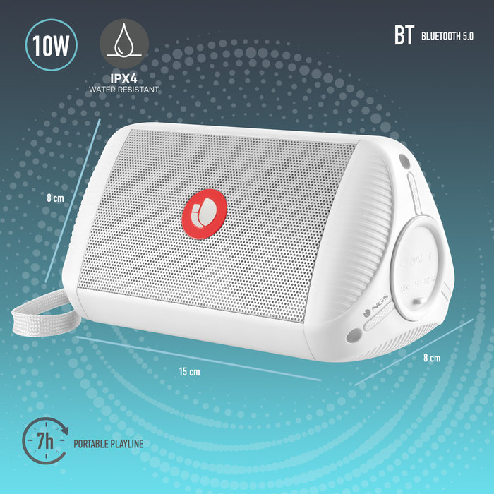 Altavoz portatil de 10w compatible con tecnologia bt y tws-