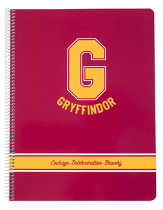 Cuaderno tapa pp a4 5x5 microperf harry potter gryffindor