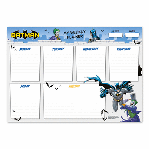 Bloc planificador semanal a4 dc comics batman