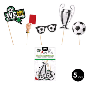 Set accesorios para photocall futbol  carton 5 uds