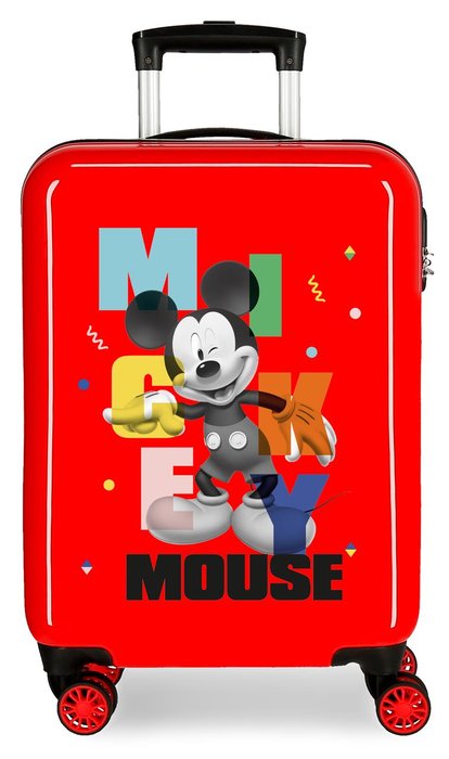 Maleta de cabina mickey´s party rojo - Papelería Sierra de Segura