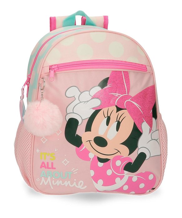 Mochila minnie play all day 33cm adaptable a carro - Papelería El Quijote