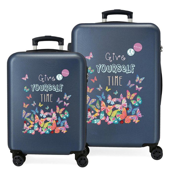 Juego maletas movom give yourself time rigidas 55-65cm denim - Papelería El  Quijote