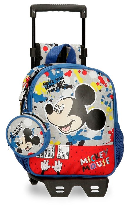 Mochila guarderia mickey colour mayhem con carro - Librería Palmaret