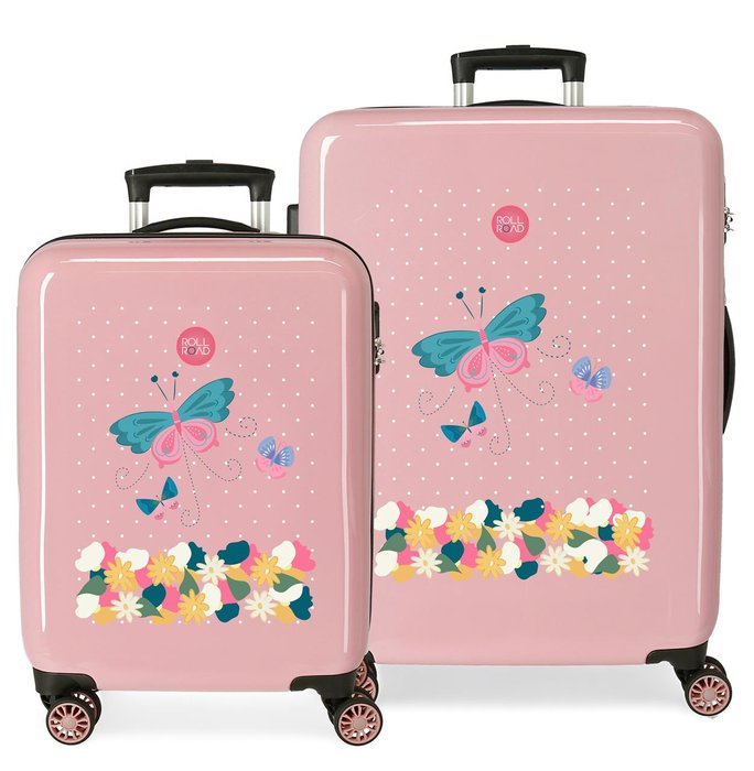 Juego de maletas roll road precious flower rigidas 55-68cm - Mestral