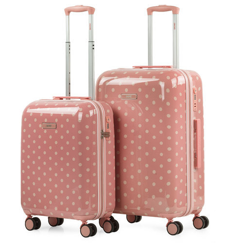 Juego de maletas 50/60cm coral polka dots - Librería Romero