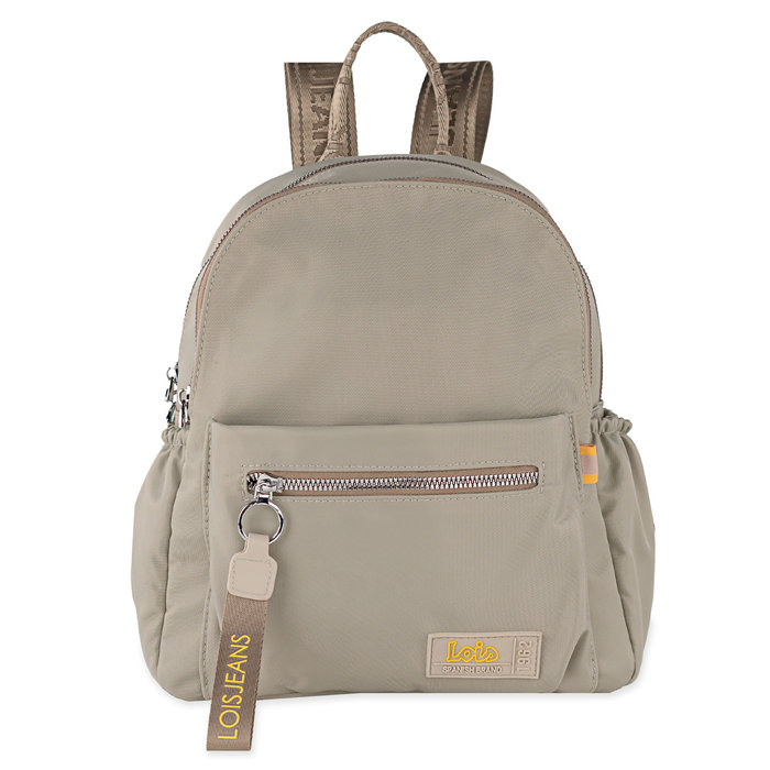 Mochila aylmer beige 12x24x29 Librería Papelería Platero