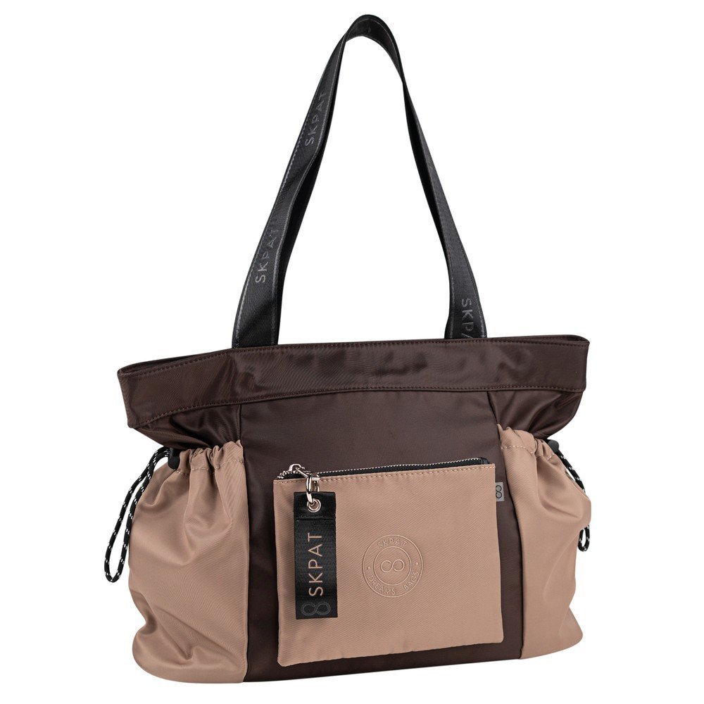Bolso shopper con bandolera mersey marron Merkalibro