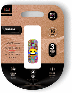 Pendrive 16 gb cliptech emoji meparto