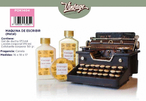 Set de baÑo maquina de escribir vintage