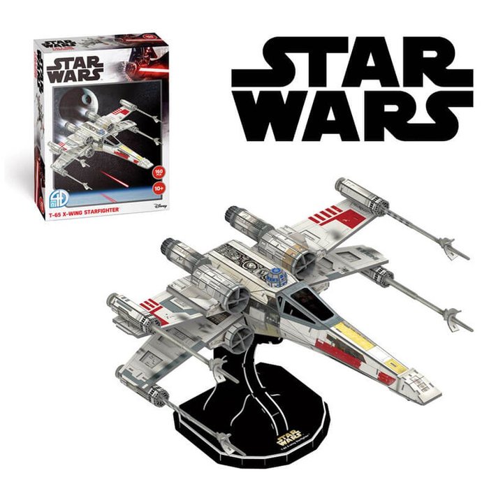 Puzzle 3d  star wars x wing star fighter t-65b  4d paper