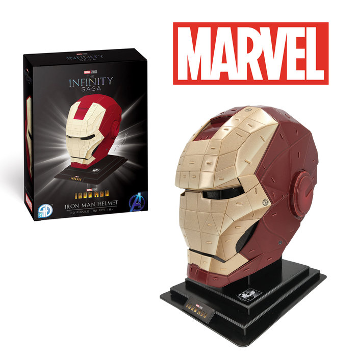 Puzzle 3d  marvel iron man helmut style #1 gold and red