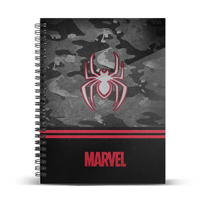 Cuaderno cuadricula a4 spiderman dark - Librería Papelería Papiro