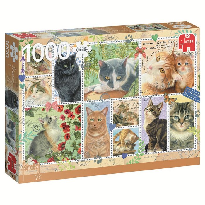 Puzzle premium collection cat stamps 1000 pcs
