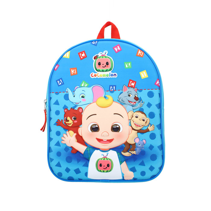 Mochila infantil en 3d cocomelon here we go! - Papelería La Peña